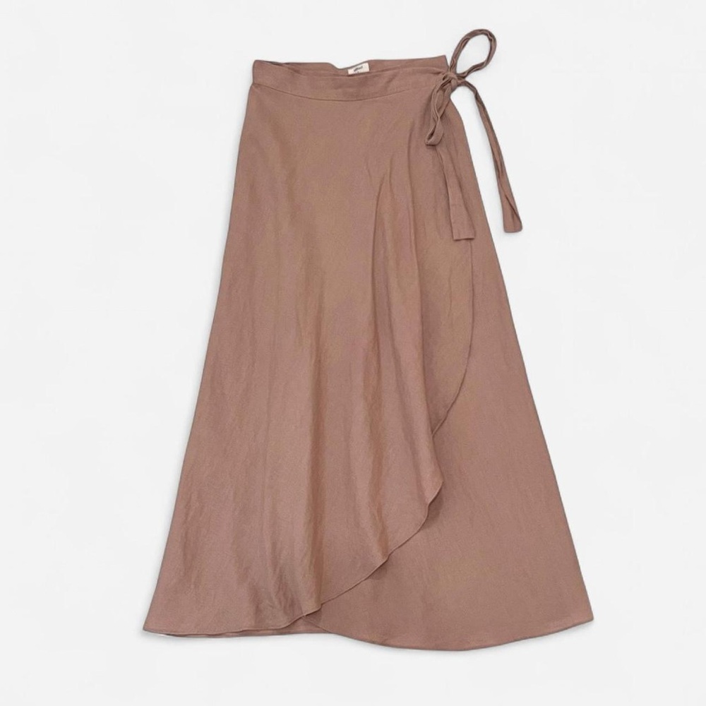 Wilfred Eleta 100% Linen Midi Wrap Skirt | Aritzia Summer Natural Fibers